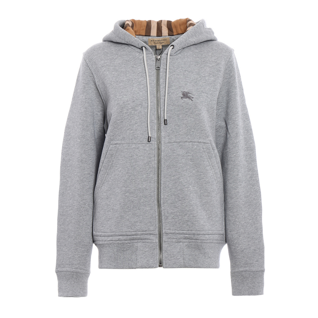 Embroidered EKD Hoodie "pale grey"